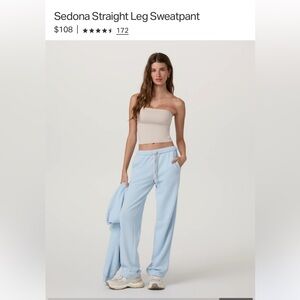 Vuori Sky Blue Women's Wide Leg Pants